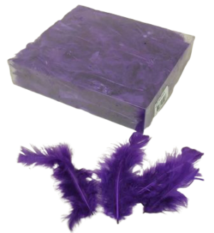 Turkey Feathers Box Aubergine-0