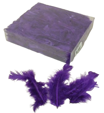 Turkey Feathers Box Aubergine-0
