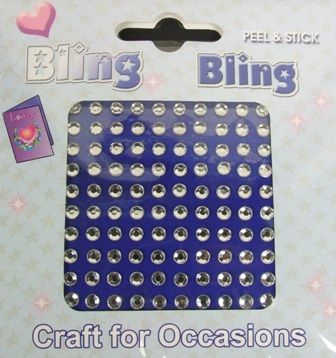 4mm Bling Bling Stick On Diamantes Clear x 100-0