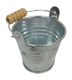 5.5cm Galvanised Zinc Bucket-0