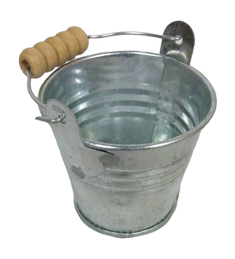 5.5cm Galvanised Zinc Bucket