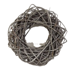 Wreath Willow 40cm Stone Washed White-0