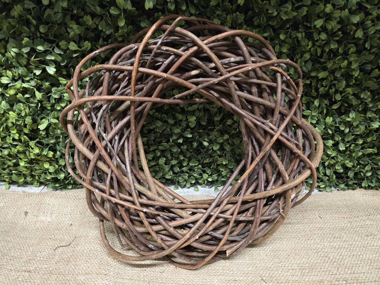 Willow Wreath 30cm Natural