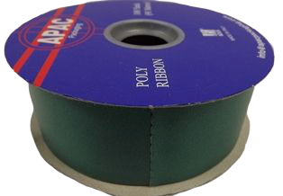 2" x 100yds Hunter Green Poly Ribbon-0