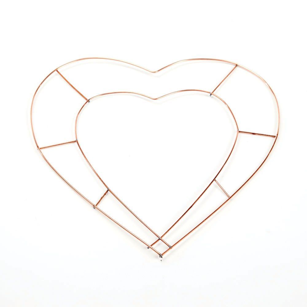 12 "Wire Open Heart x 20pcs-0