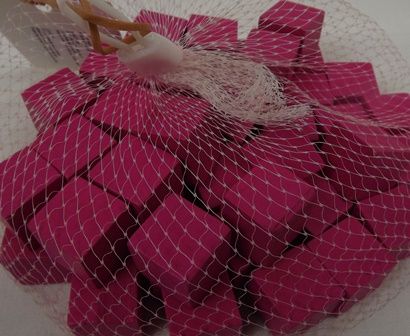 Wooden Cubes 2cm x 50pcs Fuchsia-0