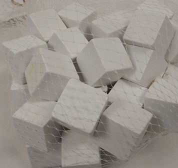 Wooden Cubes 2cm x 50pcs Misty White-0