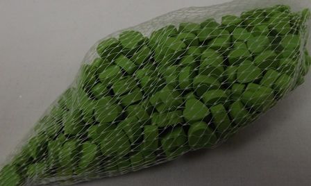 Wooden Hearts 1cm x 200pcs Apple Green-0