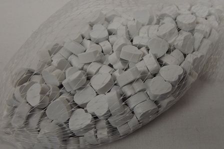 Wooden Hearts 1cm x 200pcs Misty White-0