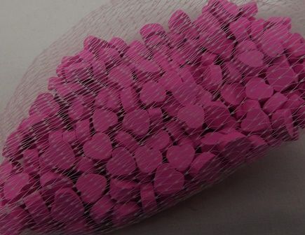 Wooden Hearts 1cm x 200pcs Pink-0