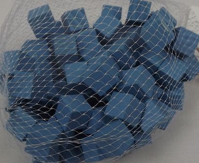 Wooden Cubes 1.5cm Aquamarine x 100pcs-0