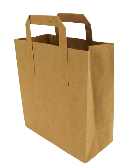 Medium Bag Brown Paper 22 x 25 x 11cm x 250 Pcs-0