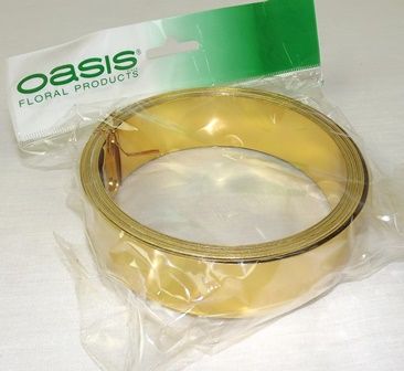 Flat Wire 30mm x 5mtr Gold-0