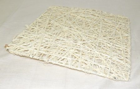 Plate Square Browny 30cm Bleached-0