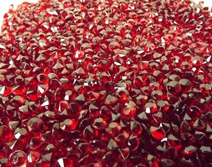 6mm Decor Diamante Diamonds 500g Ruby-0