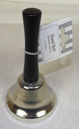 12 x 6.5cm Classic Hand Bell-13579