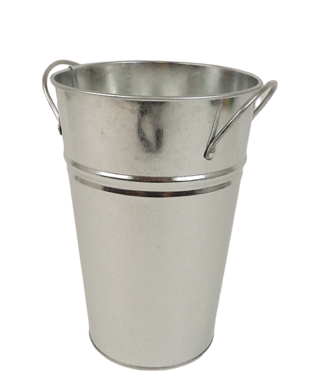 Small 20x13cm Galvanised Vase-0