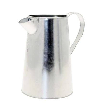 Galvanised Jug H17.7cm-0