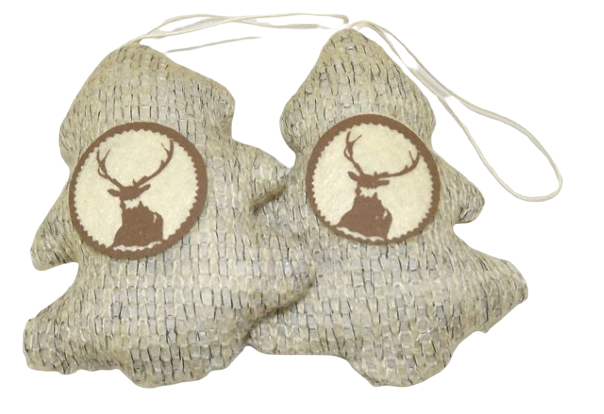 pb. 2 fabric trees beige 10 cm-0