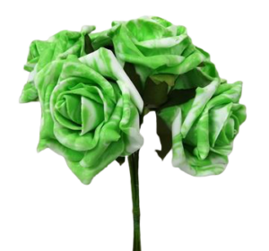 Colourfast Marble Rose x6 heads Vibrant Lime-0