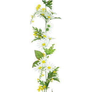Daisy/Aster Mix Garland 180cm White/Green-0