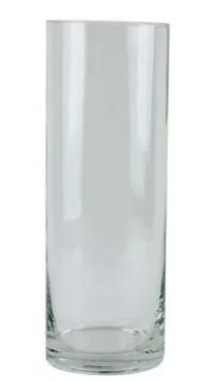 Glass Cylinder Vase 34.5 x 12cm