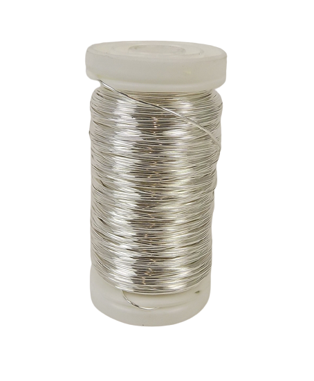Metallic Wire Silver (0.5mm x 100g)-0