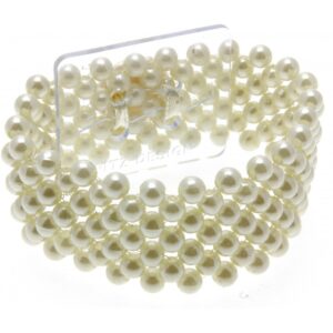 Narrow Classic Cream Corsage Bracelet-0
