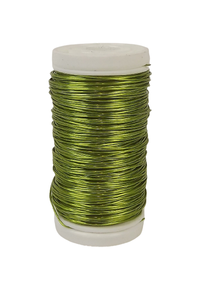Metallic Wire Lime Green (0.5mm x 100g)-0