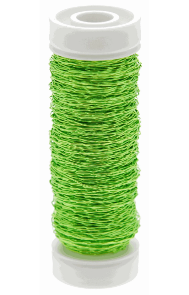 Bullion Wire Lime Green (0.3mm x 25g)-0