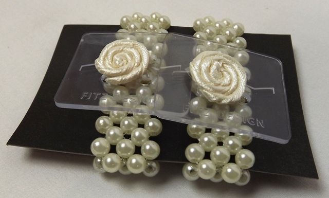 Little Lady Kids Corsage Bracelet Cream x 2pcs-0