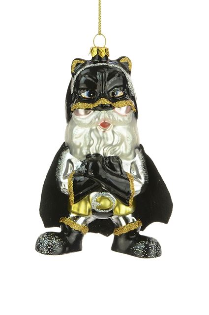 Glass Hero Bat-Santa 12Cm-0