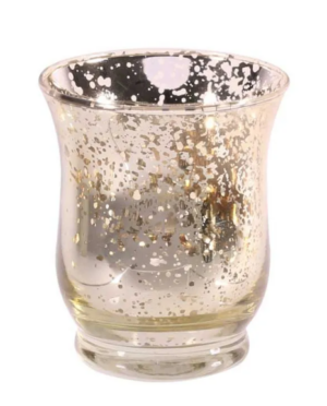 7.5 x 9cm Champagne Hurricane Vase-0