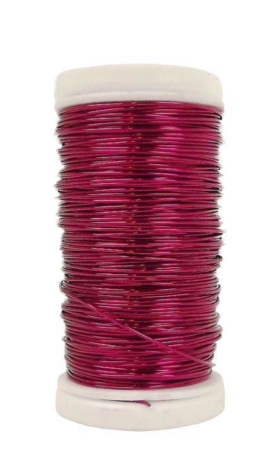 Metallic Wire Hot Pink (0.5mm x 100g)-0