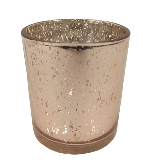 Glass Medium Rose Quartz Candle Holder 7 x 9cm-0