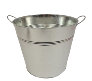 Galvanised Bucket H - 22cm D - 25cm-0