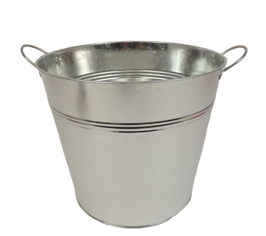 Galvanised Bucket H - 22cm D - 25cm-0