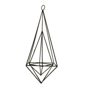 25cm Hanging Wire Diamond Black-0
