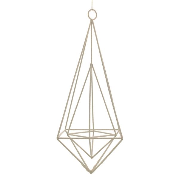 25cm Hanging Wire Diamond White-0