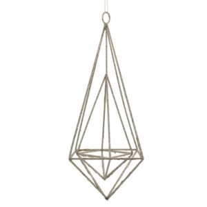 25cm Hanging Wire Diamond Silver-0