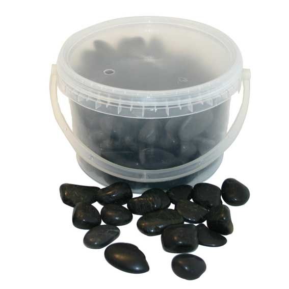 4kg Bucket 20-40mm Stones Black-0