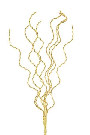 Jewelled Curly Stem Bundle 90cm Gold-0