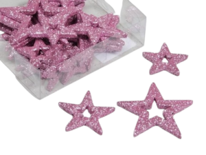 Pet 24 Glitterstars Open Rose Blush 35/45/55/65 Mm-0