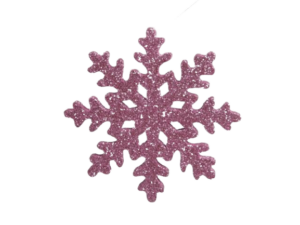 Pet 6 Glitter Icicles/Hanging Rose Blush 12 Cm-0