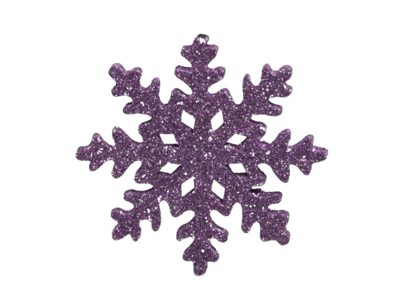 Pet 6 Glitter Icicles/Hanging Purple Haze 12 Cm-0