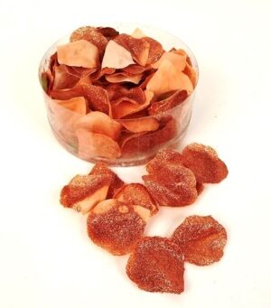 Glittered Rose Petals Rose Gold x 164pcs-0