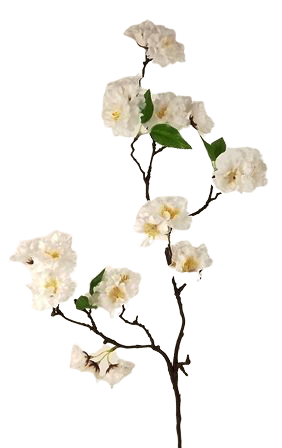 Small Cherry Blossom Spray White 75cm-0