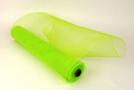 Eleganza Deco Mesh 53cm x 9.1m (10yds) Lime Green-0