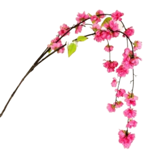 Large Cherry Blossom Spray 95cm Dark Pink-0