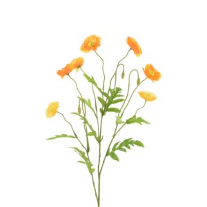 Poppy Spray 78cm Light Orange-0
